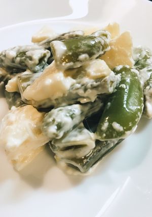 スナップえんどうとりんごの簡単サラダ-レシピのメイン写真