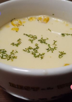 インスタントスープin豆乳スープ-レシピのメイン写真