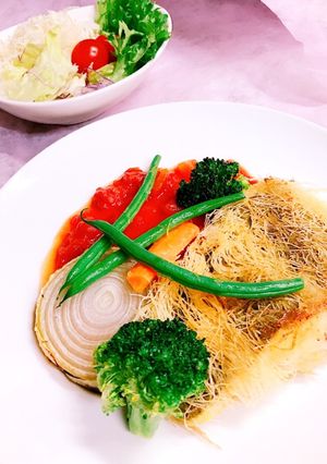 平目のカダイフ✨オリーブオイル焼き-レシピのメイン写真