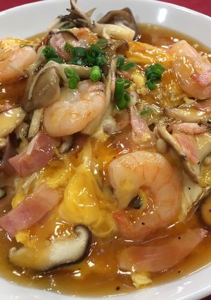 エビとキノコのふわっと天津飯-レシピのメイン写真