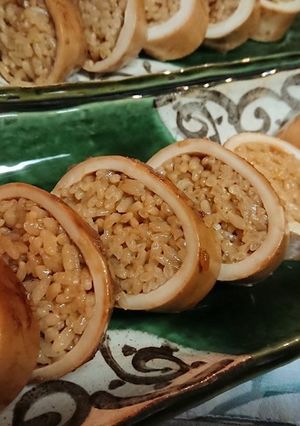 茶飯でお手軽に！【イカ飯風照り煮】-レシピのメイン写真