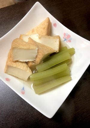 生フキと厚揚げの焚き物♡生フキ♡その1-レシピのメイン写真