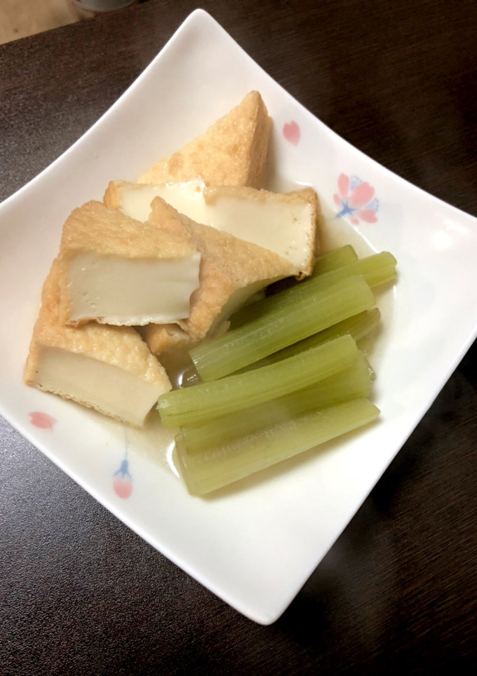 生フキと厚揚げの焚き物♡生フキ♡その1-レシピのメイン写真