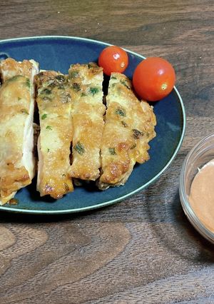 簡単☆鶏もも肉の大葉入りピカタ-レシピのメイン写真