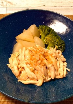 レンジ蒸し鶏の簡単アレンジ☆土曜/1週間-レシピのメイン写真