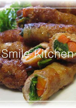 ✿豚肉の野菜まきまき♡バター醤油焼き✿-レシピのメイン写真