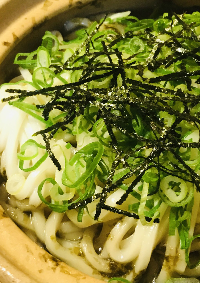 たっぷり海藻三種の鶏肉＆うどん鍋-レシピのメイン写真
