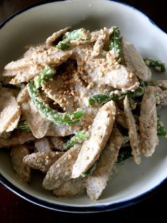 いんげんとごぼうの胡麻ドレサラダ-レシピのメイン写真