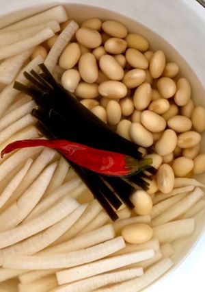 大根の皮と大豆の酢漬け-レシピのメイン写真