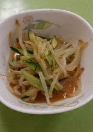 もやしの胡麻味噌和え（透析食）-レシピのメイン写真
