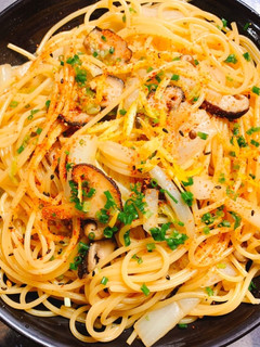 白菜と椎茸の和風柚子パスタ-レシピのメイン写真