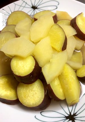 さつまいもとりんごのレモン甘煮♪-レシピのメイン写真