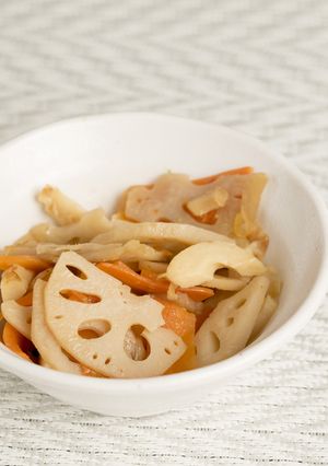 れんこんのきんぴら【入院食⑨夕/温副菜】-レシピのメイン写真