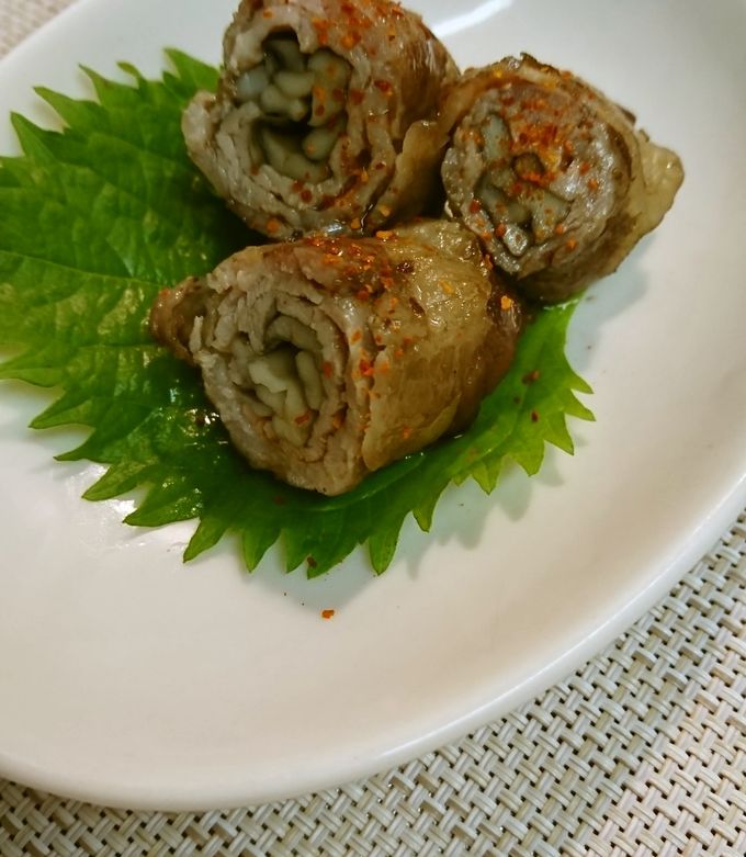 豚のマイタケ巻-レシピのメイン写真