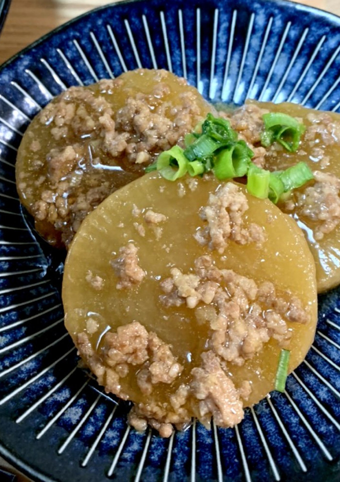 簡単♪かのやの出汁で豚挽肉と大根の煮物-レシピのメイン写真