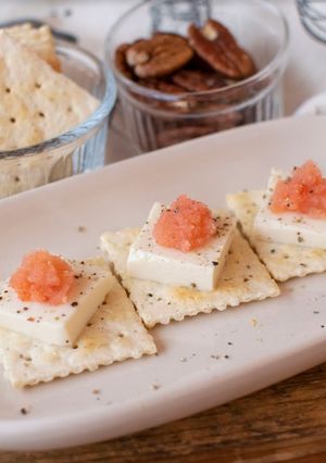 豆腐液塩漬け☆明太チーズ風クラッカー-レシピのメイン写真