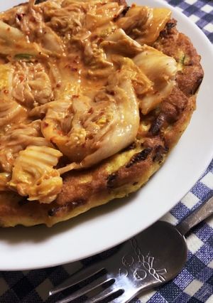 食べ応え◎ チーズinヘルシーお好み焼き-レシピのメイン写真