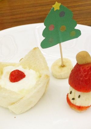 保育園で人気☆フラワーパンでクリスマス-レシピのメイン写真