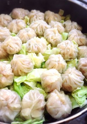 フライパン♪キャベツたっぷり小籠包-レシピのメイン写真