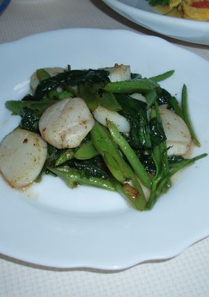 簡単でうまっ！空芯菜と帆立の炒め物-レシピのメイン写真