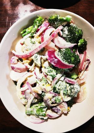 ブロッコリーと紫玉ねぎの豆サラダ☆★-レシピのメイン写真