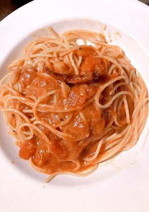99%コピー★トマトとニンニクのパスタ-レシピのメイン写真