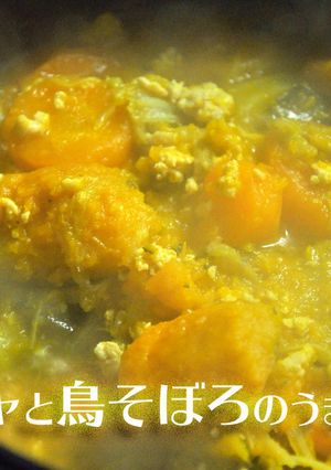 カボチャと鳥そぼろのうま煮-レシピのメイン写真