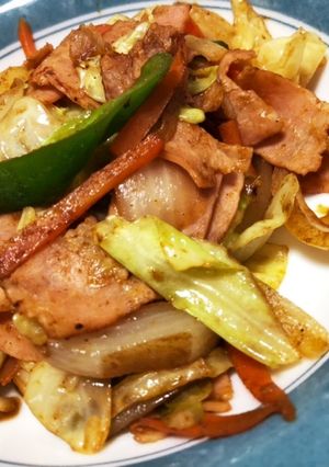 野菜とベーコンのカレー炒め-レシピのメイン写真