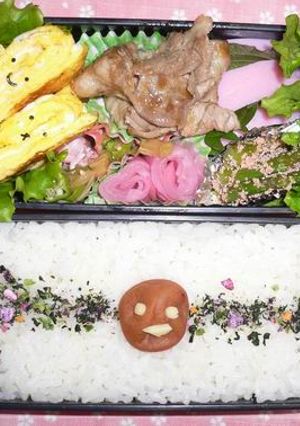 梅干くん＠基本形キャラ弁-レシピのメイン写真