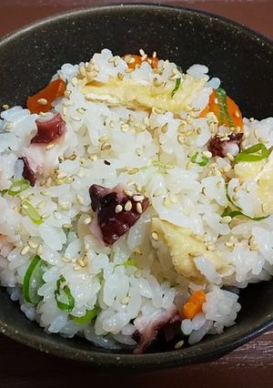 切って炊くだけ♪ 簡単たこめし-レシピのメイン写真