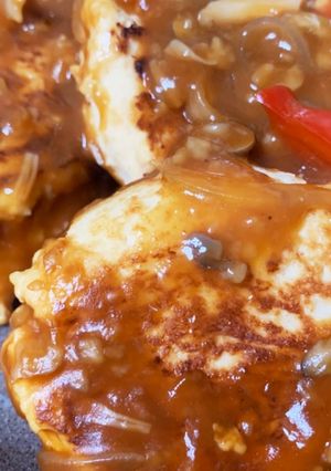 ヘルシーふわふわ♪煮込みおからバーグ☆-レシピのメイン写真