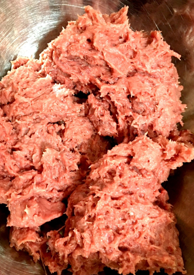 鹿のひき肉の下ごしらえ-レシピのメイン写真
