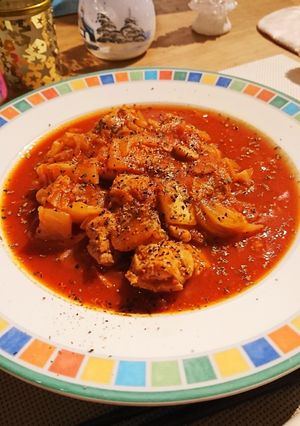 鶏肉と白菜のトマト煮込み-レシピのメイン写真