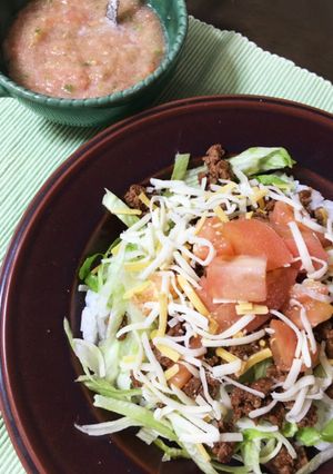 鹿肉のタコライス-レシピのメイン写真