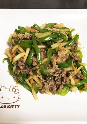 菊芋de青椒肉絲-レシピのメイン写真