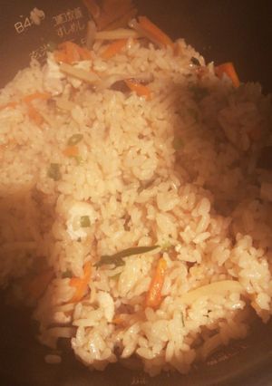 竹の子と鶏肉の生姜炊き込みご飯-レシピのメイン写真
