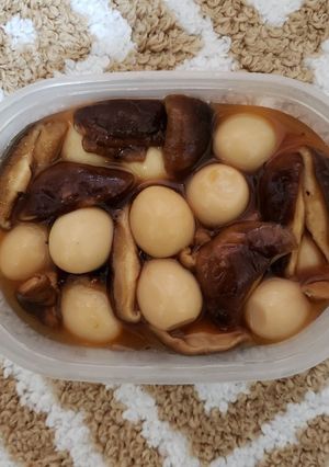 超簡単!うずらと椎茸のうま煮-レシピのメイン写真