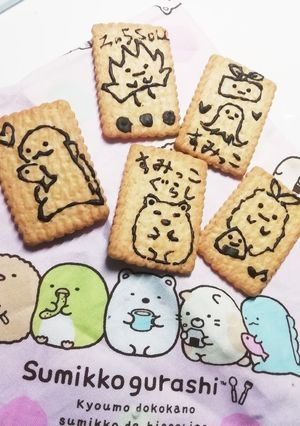ココナッツサブレに絵を描いちゃお！-レシピのメイン写真