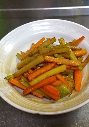 ブロッコリー茎のきんぴら-レシピのメイン写真