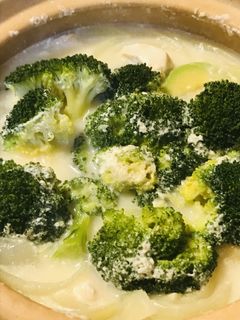 アボカド&ブロッコリーの洋風チーズ豆乳鍋-レシピのメイン写真