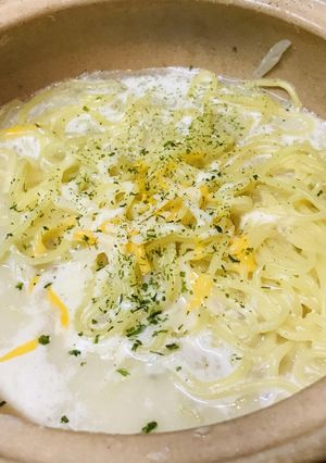 〆のラーメン●豆乳鍋のチーズかけラーメン-レシピのメイン写真