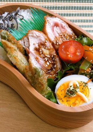 毎日のお弁当♪ささみベーコンチーズ巻き-レシピのメイン写真