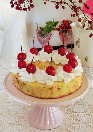 カラフルデコレーションバターケーキ-レシピのメイン写真