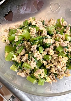 大根の葉っぱとひき肉であと1品♪♪-レシピのメイン写真