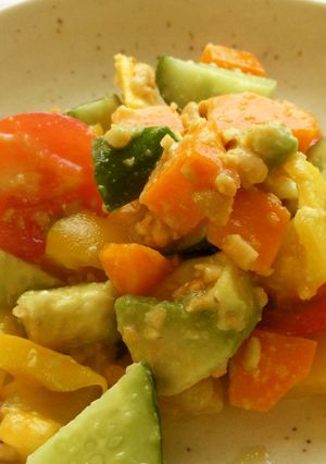 いろどり野菜のピーナッツ和え-レシピのメイン写真