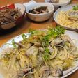 贅沢極み♪あさりと牡蠣の旨味パスタ♪