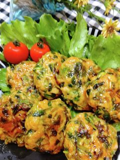 簡単で美味しい豆苗と鶏挽肉のつくね-レシピのメイン写真