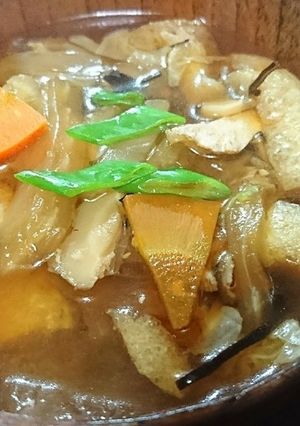 冬瓜と白菜・重ね煮の味噌汁-レシピのメイン写真