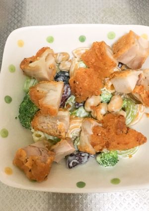 チキンでリッチに！ビーンズマカロニサラダ-レシピのメイン写真
