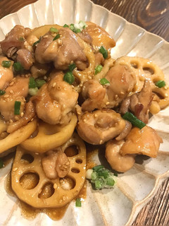 簡単おかず♡鶏肉とレンコンの甘辛炒め-レシピのメイン写真
